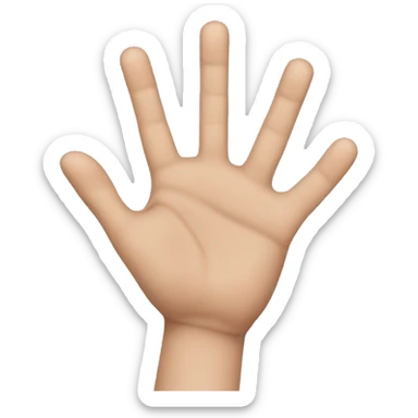 left finger with TY sticker