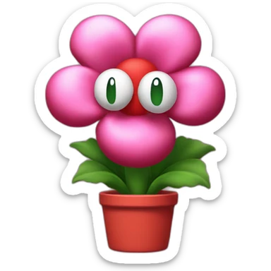Cancan flower super mario bros wonder sticker
