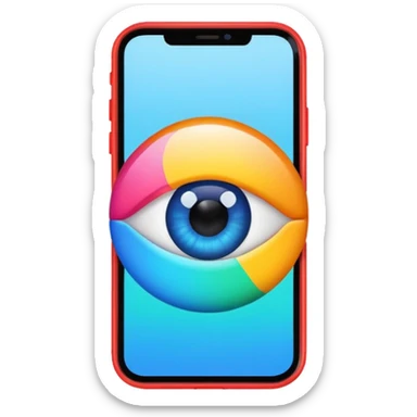 Un tac Tac a una pantalla de teléfono  donde se visualice el teléfono y sea de colores vibrantes y resalntante sticker