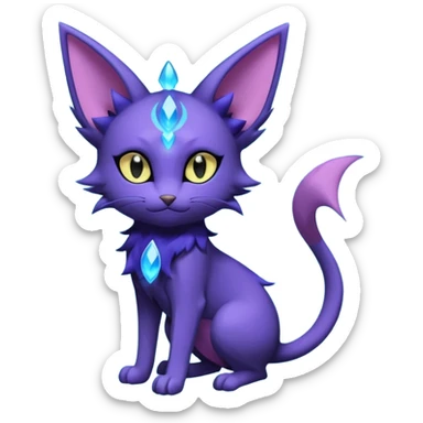 Luxray-Espeon-Purrloin-Amaura-fusion sticker
