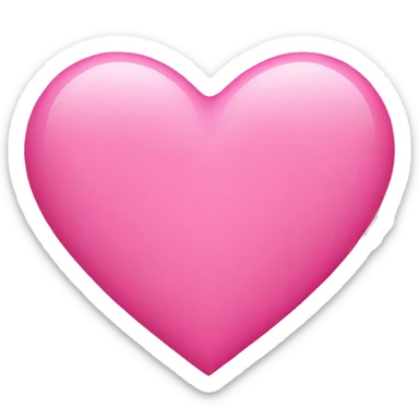 pink heart sticker