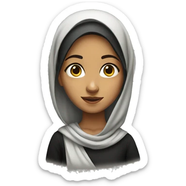 Palestinian girl sticker