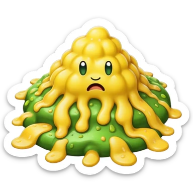 Vomiting on the asphalt sticker