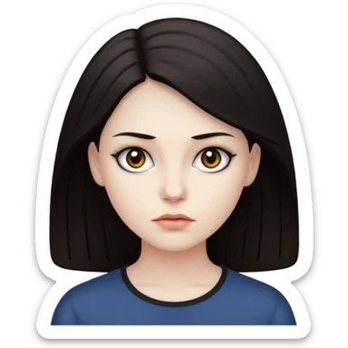 So very serious woman sticker