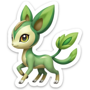 Meloetta-Kecleon-Pokémon-Fakémon-fusion-hybrid-creature sticker