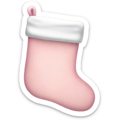 Three light pink Christmas stockings  sticker