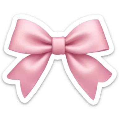 Light pink bow sticker