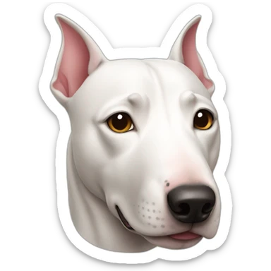 Dog bullterrier sticker