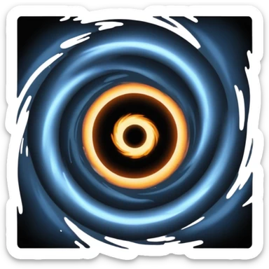 blackhole event horizon sticker