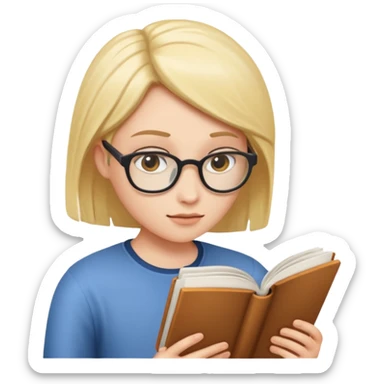 человек читает быстро sticker