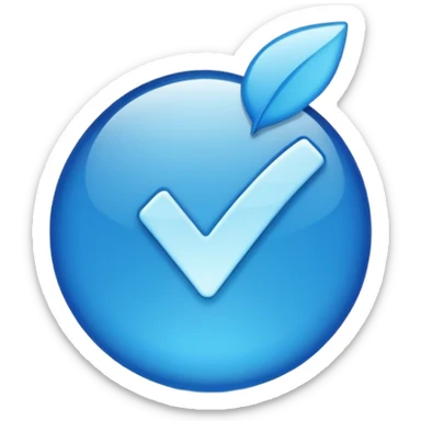 Create a instagram verified blue tick sticker