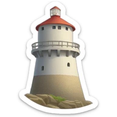 Maltese-coastal-tower sticker
