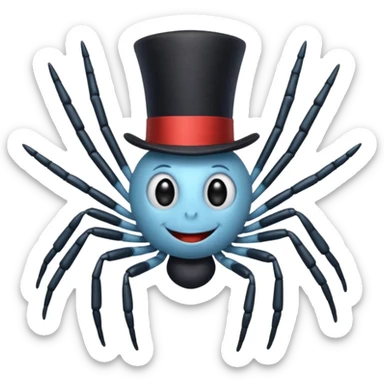 itsy bitsy spider Nursery Rhyme Character sticker