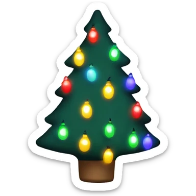 Christmas lights sticker