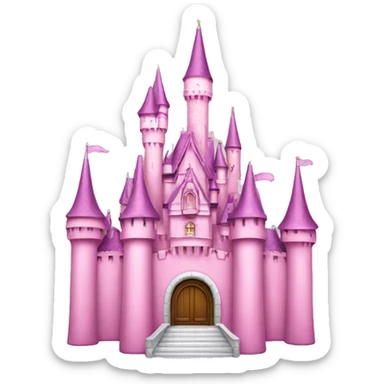 Pink Disney castle sticker