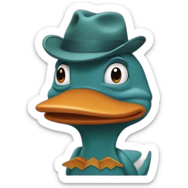 Perry the platypus  sticker