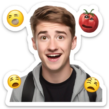 mrbeast in real life sticker