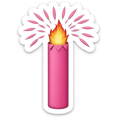 firecracker pinkl sticker