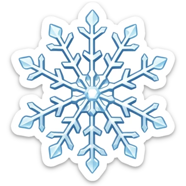 ice snowflake element sticker