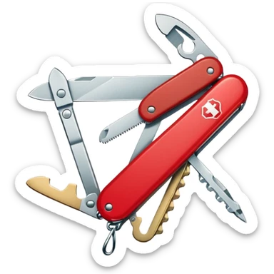 swiss knife sticker