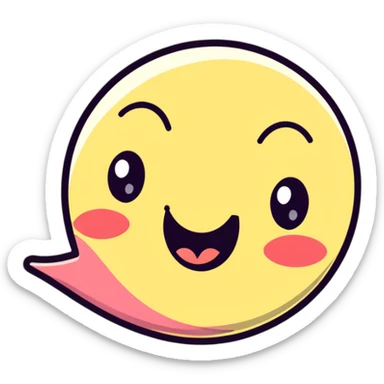 silly face with tongue out and winking sticker