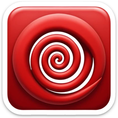 🌌 in red  sticker