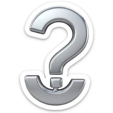 make question sign sticker