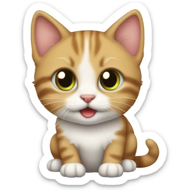 Cute kitten  sticker