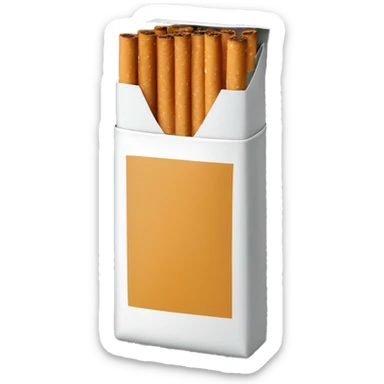 cigarette pack front view sticker
