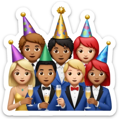 Glam jangle Quale Ricky Shoko, Tay, Tay, Rady Choppa, no Coco V Chucky sticker