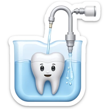 Dental irrigator  sticker