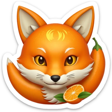 Make an emoji of kitsuna fruit in blox fruit  sticker