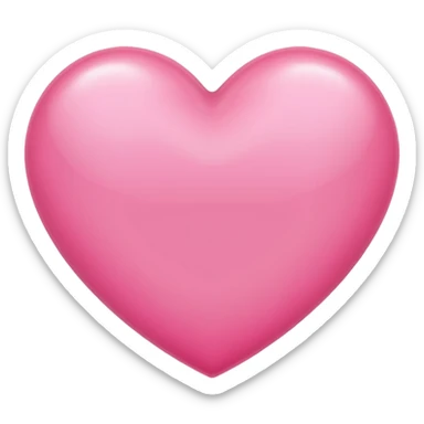 Pink beautiful shining heart  sticker