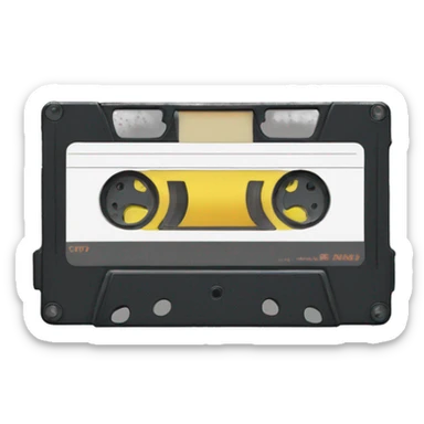 cassette tape sticker
