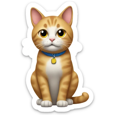 cat asking why you are here sticker