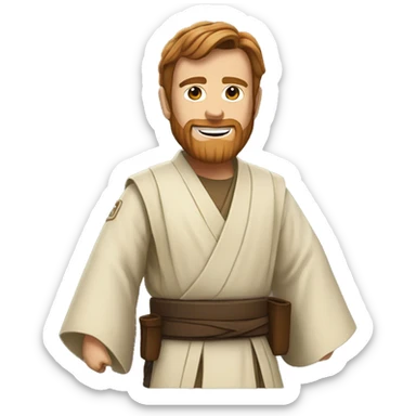 happy obi-van Kenobi  sticker
