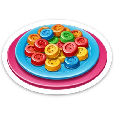 Gomitas en un plato sticker