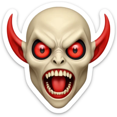 Molag Bal scream, empty background sticker