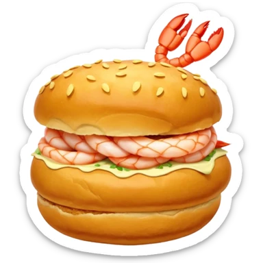 Un choux à la crevette (au lieu d’un choux à la crème) sticker