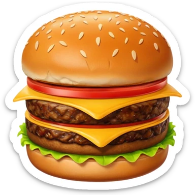 burger patty sticker