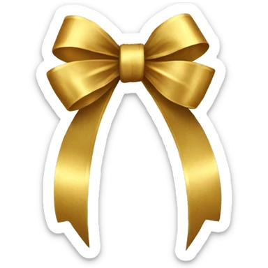 gold bow sticker