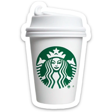 Starbucks coffee cup sticker