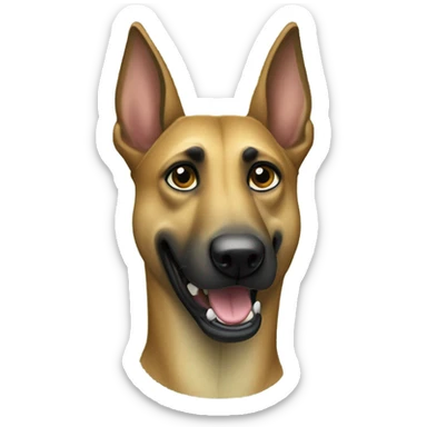 a malinois alligator green sticker