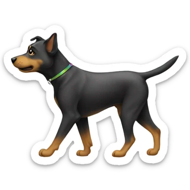 Gay dog walking sticker