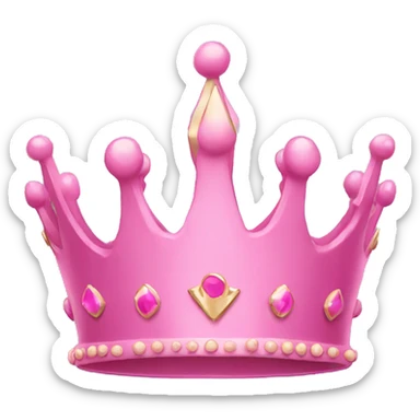 Pink crown sticker