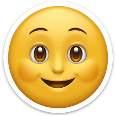 Emoji rond et jaune qui regarde à côté de lui  sticker