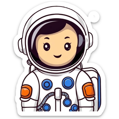 suspicious space crewmate sticker