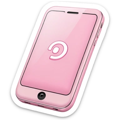 Light pink cellphone sticker