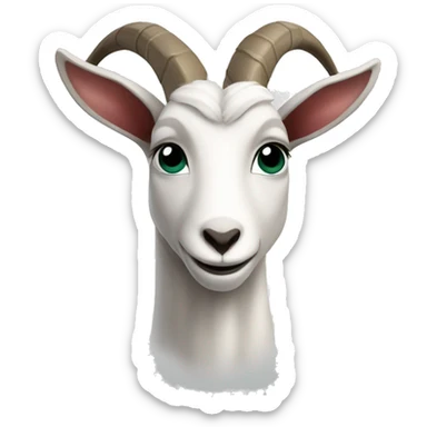 a cring goat sticker