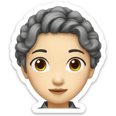 japanese gal sticker